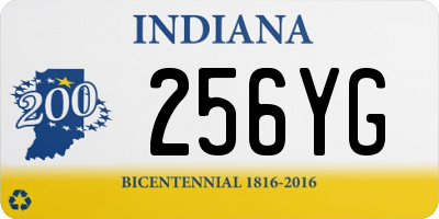 IN license plate 256YG