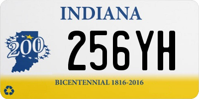 IN license plate 256YH