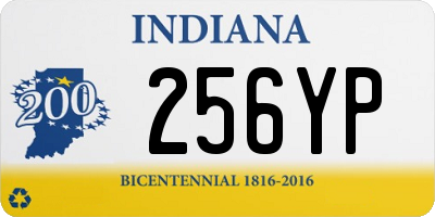 IN license plate 256YP