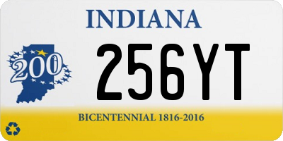 IN license plate 256YT