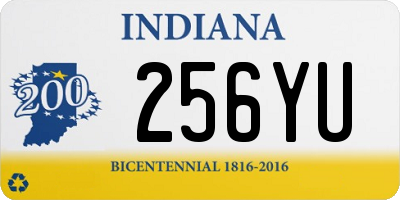 IN license plate 256YU