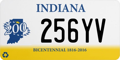 IN license plate 256YV