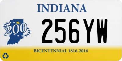 IN license plate 256YW