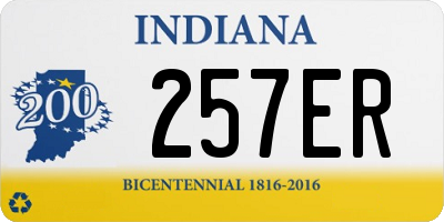 IN license plate 257ER