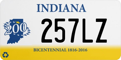 IN license plate 257LZ