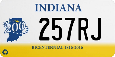 IN license plate 257RJ