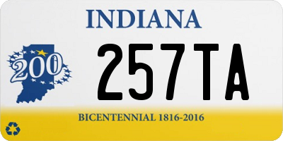 IN license plate 257TA