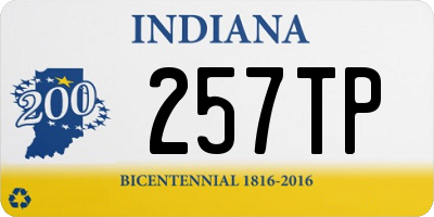 IN license plate 257TP