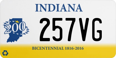 IN license plate 257VG