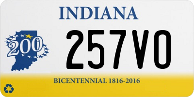 IN license plate 257VO