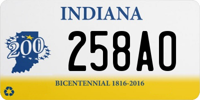 IN license plate 258AO