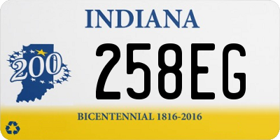 IN license plate 258EG