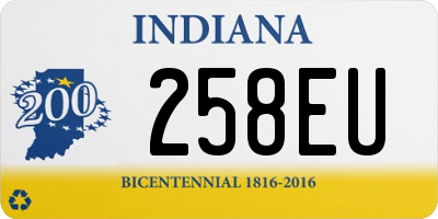 IN license plate 258EU