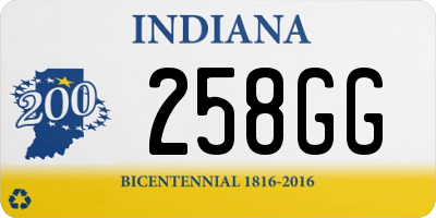 IN license plate 258GG