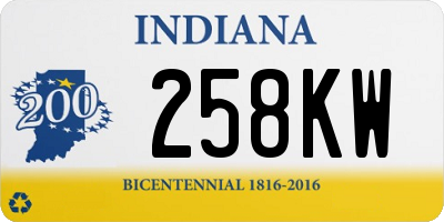 IN license plate 258KW