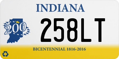 IN license plate 258LT