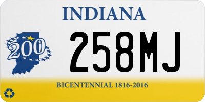 IN license plate 258MJ