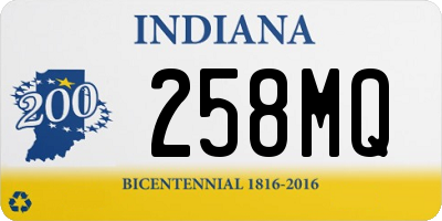 IN license plate 258MQ