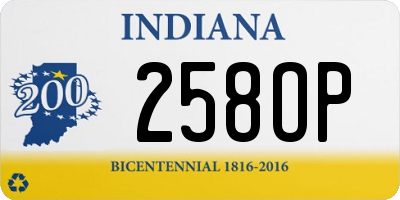 IN license plate 258OP