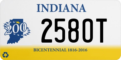 IN license plate 258OT