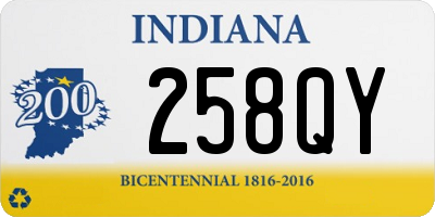 IN license plate 258QY