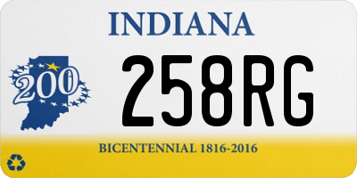 IN license plate 258RG