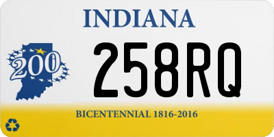 IN license plate 258RQ