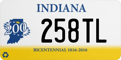 IN license plate 258TL