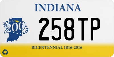 IN license plate 258TP