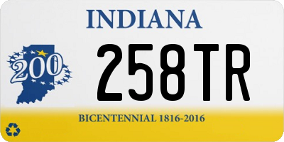 IN license plate 258TR