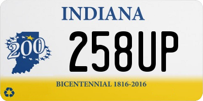 IN license plate 258UP