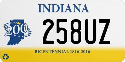 IN license plate 258UZ