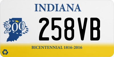 IN license plate 258VB