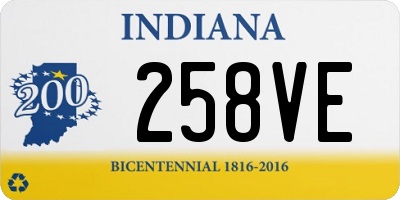 IN license plate 258VE