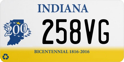 IN license plate 258VG