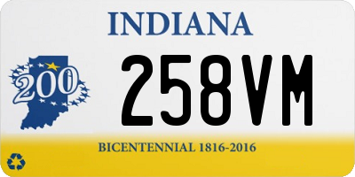 IN license plate 258VM