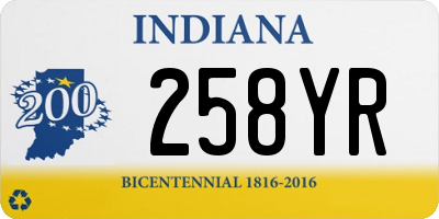 IN license plate 258YR