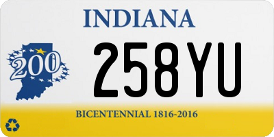 IN license plate 258YU