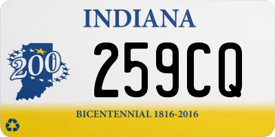 IN license plate 259CQ