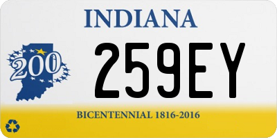 IN license plate 259EY