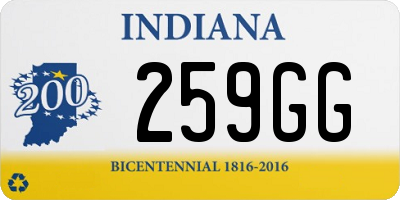 IN license plate 259GG