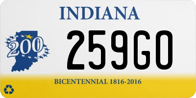 IN license plate 259GO