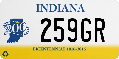 IN license plate 259GR