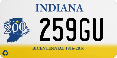 IN license plate 259GU