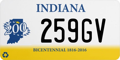 IN license plate 259GV