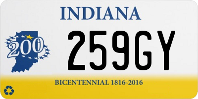 IN license plate 259GY