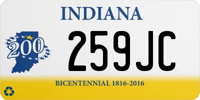 IN license plate 259JC