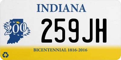 IN license plate 259JH