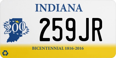 IN license plate 259JR