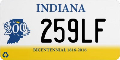 IN license plate 259LF